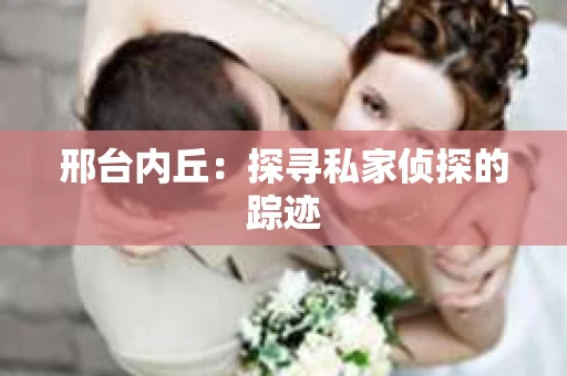 邢台内丘：探寻私家侦探的踪迹