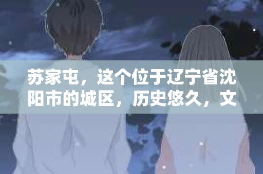 苏家屯，这个位于辽宁省沈阳市的城区，历史悠久，文化底蕴深厚。近年来，随着社会的发展，人们对于私家侦探的需求也逐渐增加。那么，苏家屯有私家侦探吗？今天，我们就来聊聊这个话题。