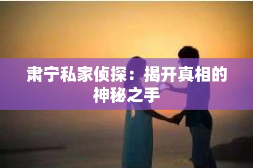 肃宁私家侦探：揭开真相的神秘之手