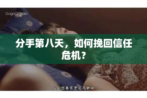 分手第八天，如何挽回信任危机？